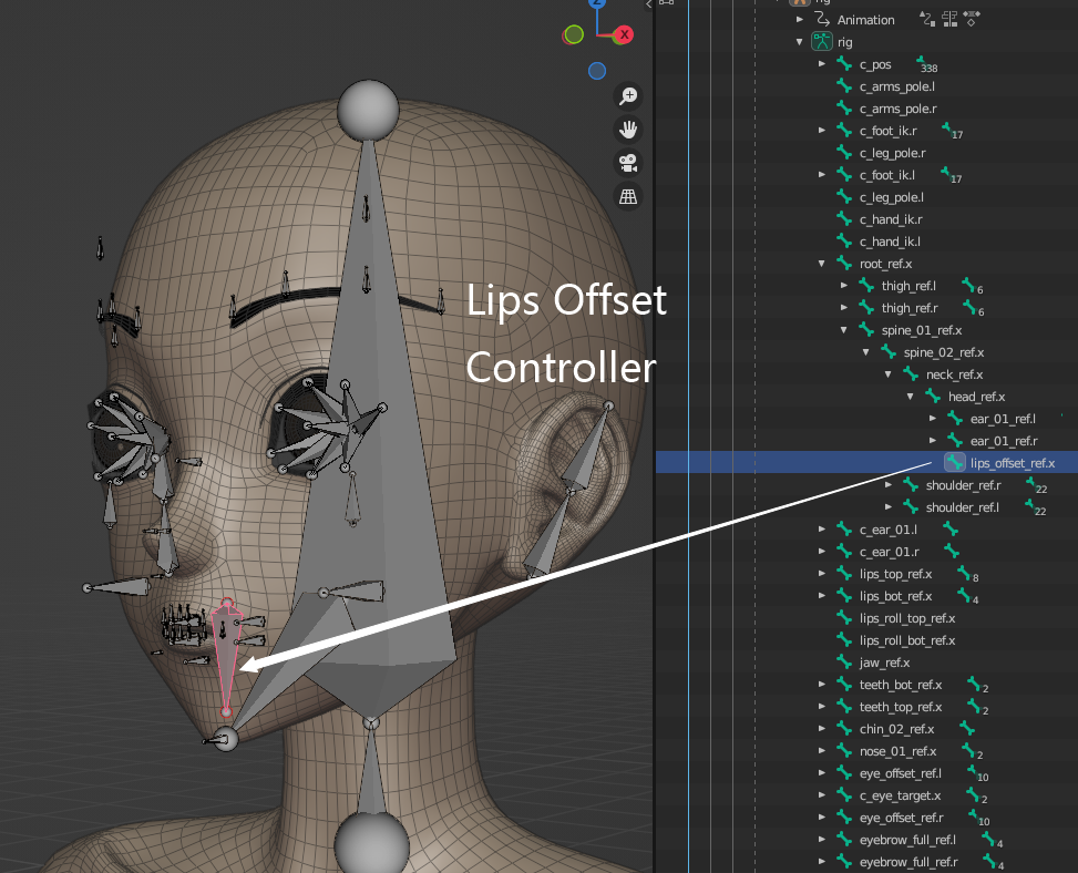 Blender Auto-Rig Pro (ARP)插件 Get Selected Objects 操作截圖