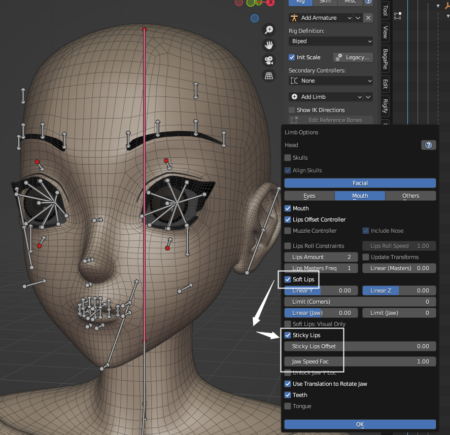 Blender Auto-Rig Pro (ARP)插件 Get Selected Objects 操作截圖